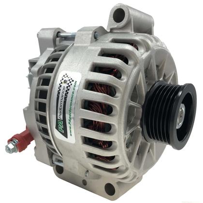 PA Performance 07-08 GT500 6G 200 AMPAlternator : White Powdercoat