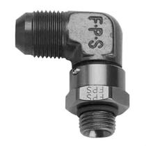 Fragola 90 degree -8an O-ring x -10an Male Flare (Black)