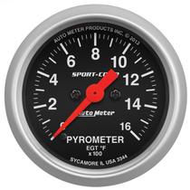Autometer Sport Comp Series 2 1/16" Electric Pyrometer Gauge