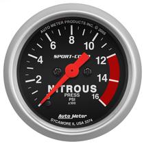 Autometer Sport Comp 2-1/16" Electric Nitrous Pressure Gauge