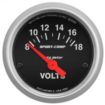 Autometer Sport Comp 2-1/16" Electric Voltmeter Gauge