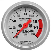 Autometer Ultra-Lite Series 2 1/16" 0-1600 PSI Nitrous Pressure