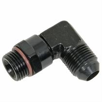 Fragola 90 degree -8an O-ring x -8an Male Flare (Black)