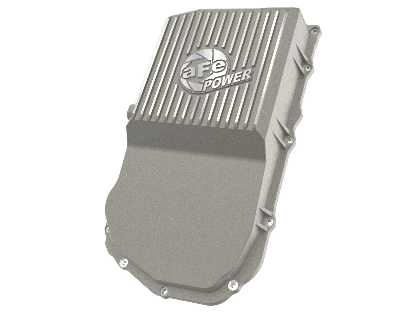AFE Street Series Transmission Pan Raw w/ Machined Fins (2018-2024