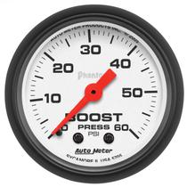 Autometer Phantom Series 2 1/16" 0-60 PSI Boost Gauge