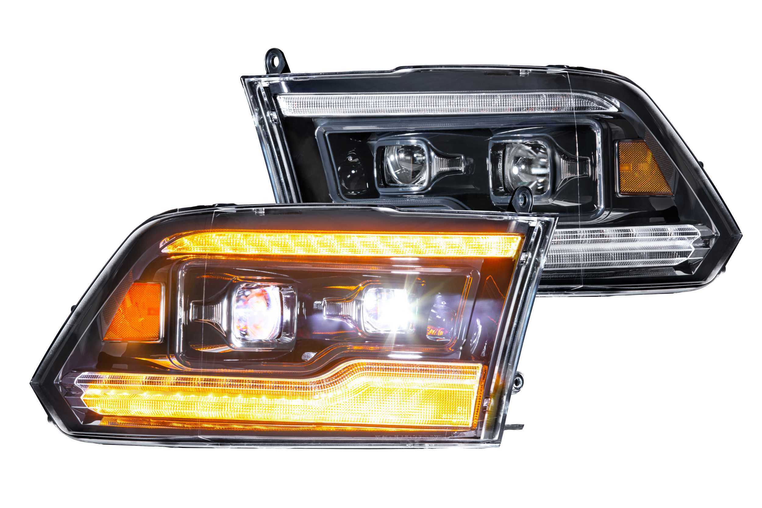 Morimoto XB LED Heads: Dodge Ram (09-18) (Pair / Amber DRL