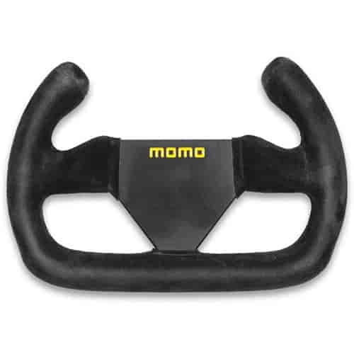 Momo Steering Wheel - MOD.12/Cut, 250 Diam, 0 Dish, Blk Suede, Blk