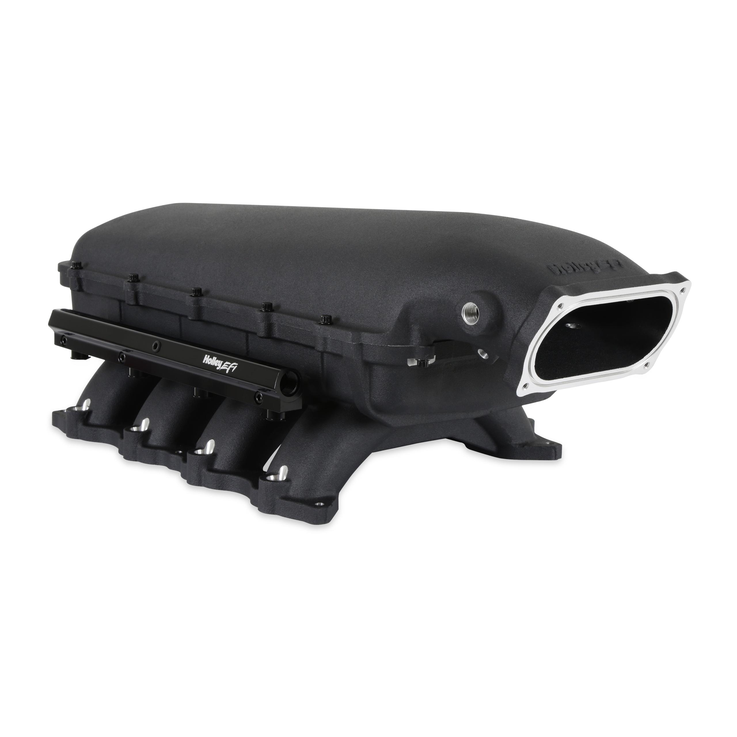 Holley Hi-Ram Intake Manifold - Black (2011-2023 Mustang GT