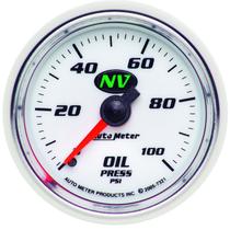 Autometer NV Series 0-100 Psi Mechanical Oil Pressure Gauge