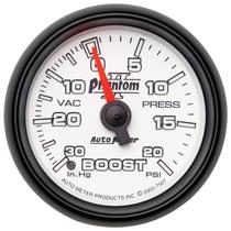 Autometer Phantom II Series 2 1/16" 30-/+20 Psi Boost/Vac. Gauge