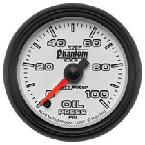 Autometer Phantom II Series 2 1/16" 0-100 PSI Oil Pressure Gauge