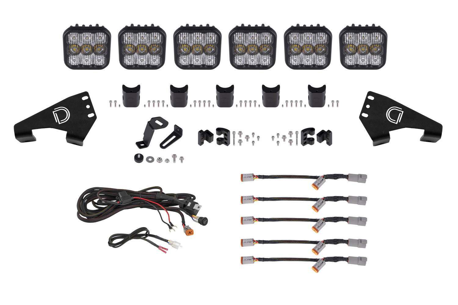 Diode Dynamics 20-Present Polaris RZR SS5 Sport CrossLink Roof White Combo  Lightbar Kit - DD7630