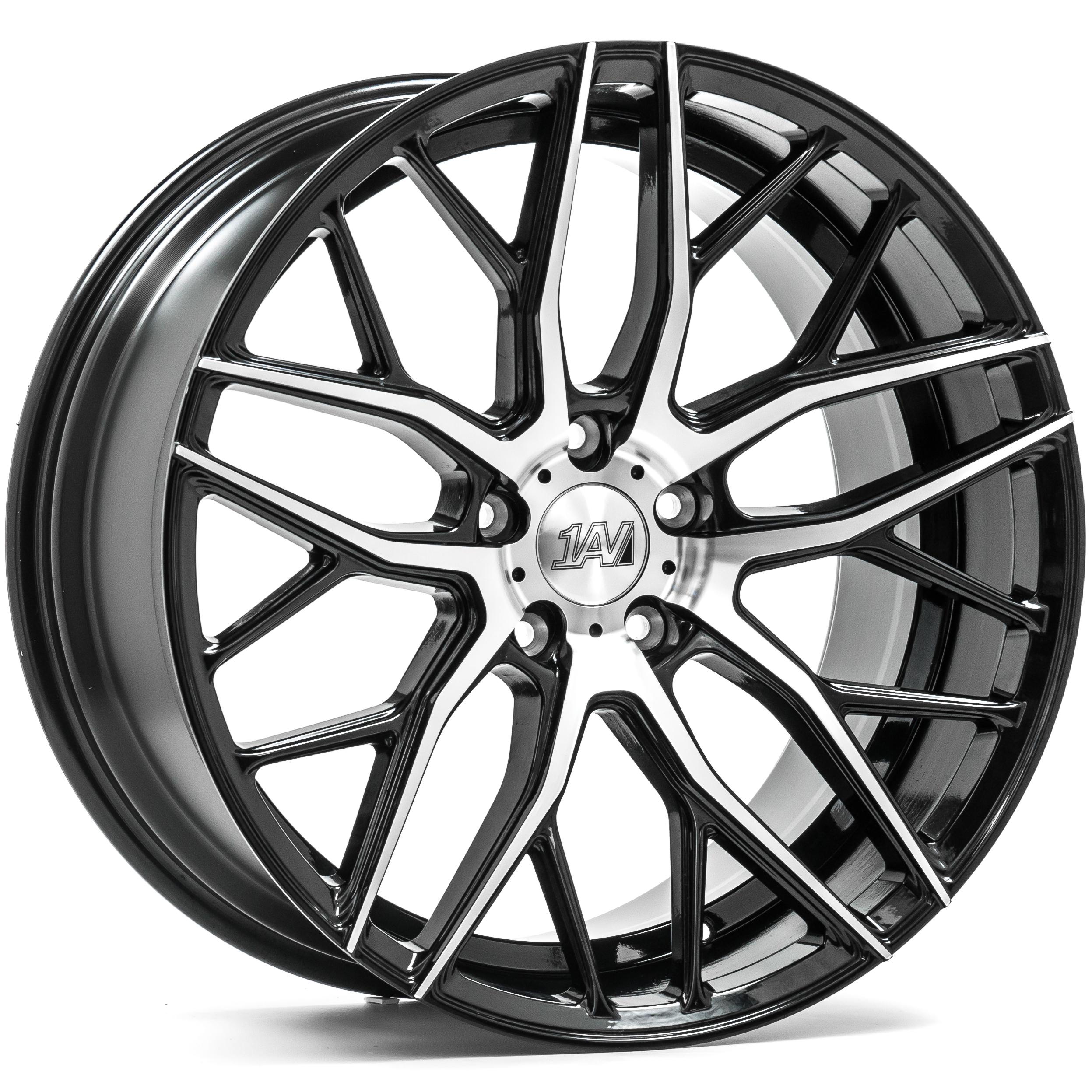 1AV ZX11 Wheel - 22x10.5, 5x114, Black And Polished Face