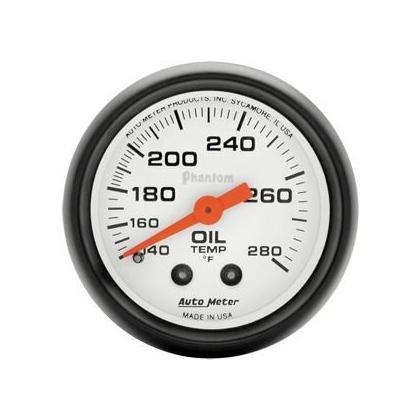 Autometer Phantom Series 2 1/16" 140-280 deg Oil Temp. Gauge