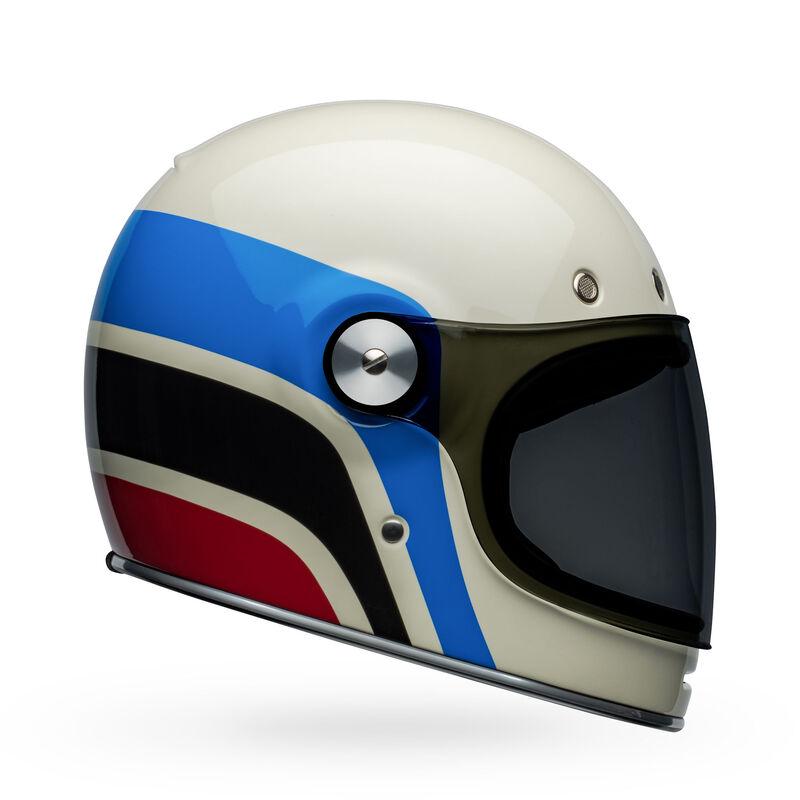 bell bullitt helmet silver Bell Bullitt Flat Shield Silver Iridium / Black Tab