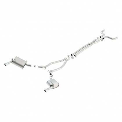 Borla Cat-Back(Tm) Exhaust System - S-Type - Stainless Steel Tips (2014-2015 Camaro LS, Camaro LT) - 140526