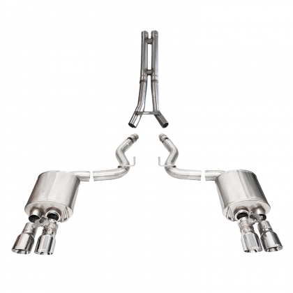 CORSA Sport / 3.0 in Cat-Back 4.0 in Single Tips | 2006-2008 Hummer H3 3.5L, 3.7L V6 I5 (14212) main image 0