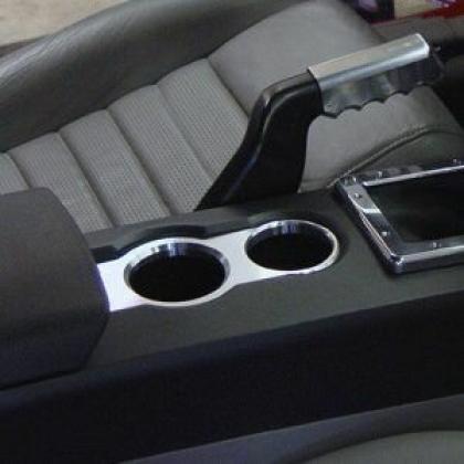 UPR 05-09 Mustang Billet Cup Holder Bezel