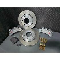 Aerospace Components 4 Piston Brake Kit Dimpled & Slotted (2010-2023 F-150 2wd & 4wd) - AC-F150-FDS