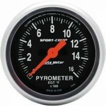 Autometer Sport Comp Series 2 1/16" Electric Pyrometer Gauge