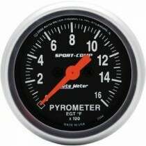 Autometer Sport Comp Series 2 1/16" Electric Pyrometer Gauge