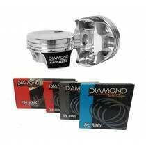 Diamond Pistons 30320-RS Mod2k Race Series Pistons / Ring Set for Ford 4.6L 4V -5.5cc 3.552 Bore / 9.5 CR