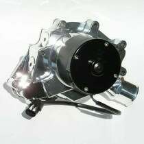 Meziere 86-93 Mustang 5.0L 55GPM Electric Water Pump - No Idler (Chrome)