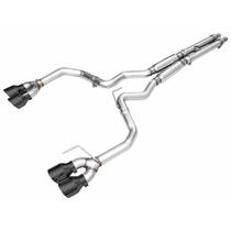 AWE Track Edition Catback Exhaust - Quad Diamond Black Tips (2024-2026 Mustang Dark Horse) - 3020-43375