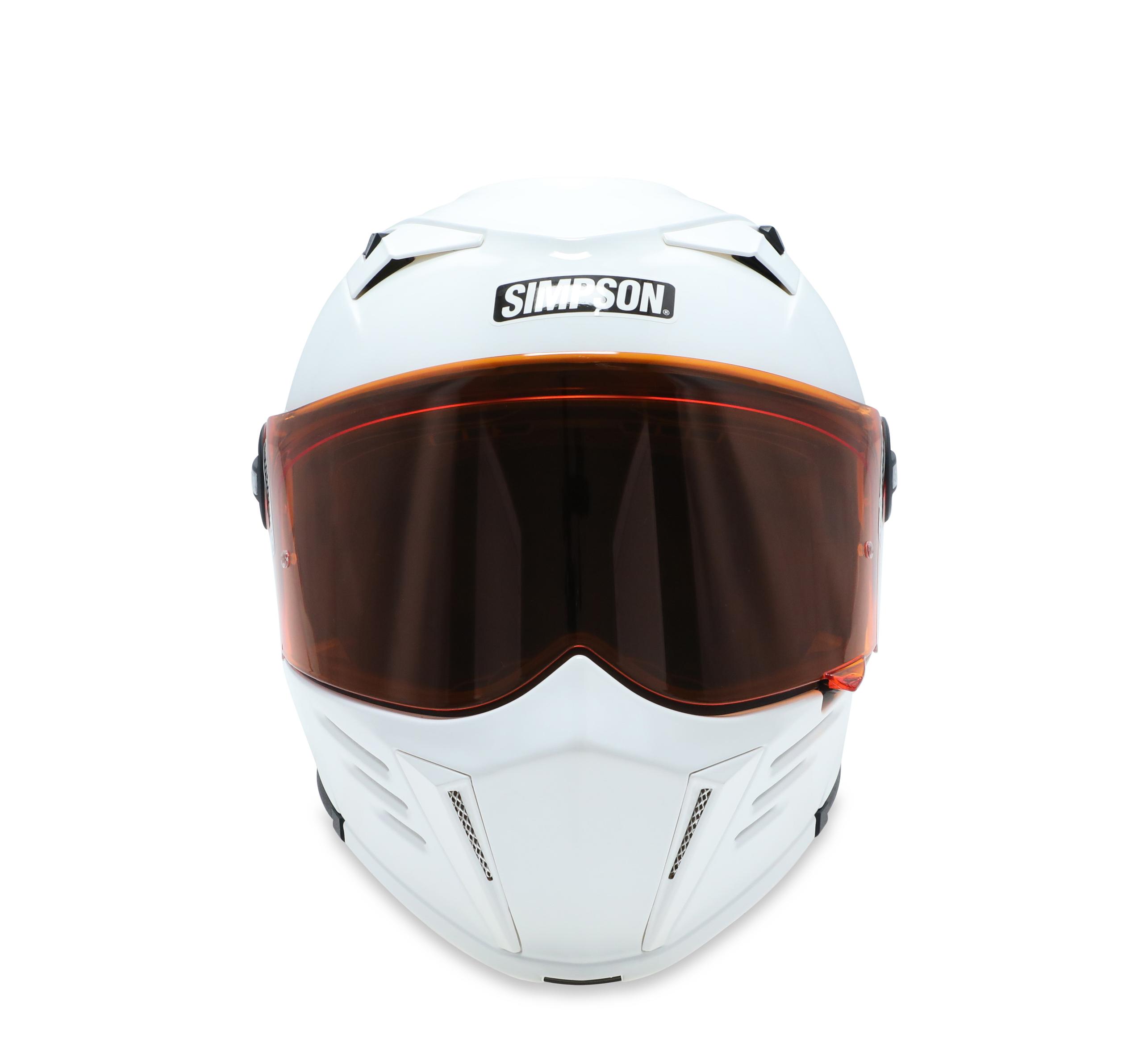 black orange motorcycle helmet Voss 988 Moto-1 Black Full Face Helmet