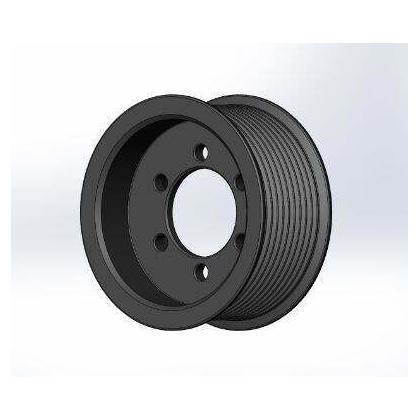 Griptec 10 Rib ZPE 2pc Vortech YSI/JT/V3 L3 Black Pulley Only