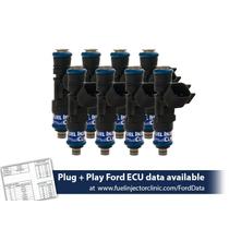 Fuel Injector Clinic 650cc (62 lbs/hr at 43.5 PSI fuel pressure) Fuel Injector Set for Ford Shelby GT500 (2007-2014) / Ford GT40 (2005-2006)(High-Z)