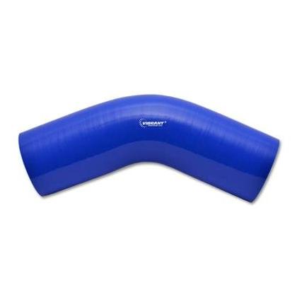 Vibrant Performance 4 Ply 45 Deg. Silicone Elbow Coupler, 1.5" Id X 5" Leg Length - Blue - 2759B
