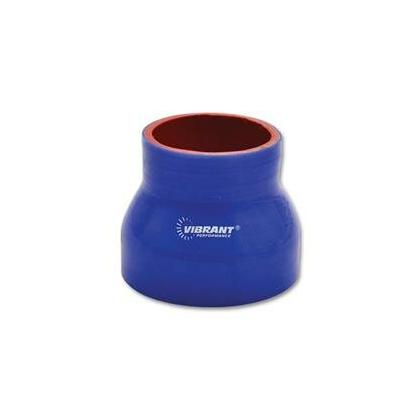 Vibrant Performance 4 Ply Silicone Reducer Coupler, 2.25" X 3" X 3" Long - Blue - 2770B
